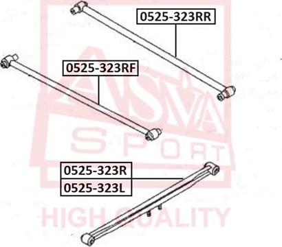 ASVA 0525-323RR - Neatkarīgās balstiekārtas svira