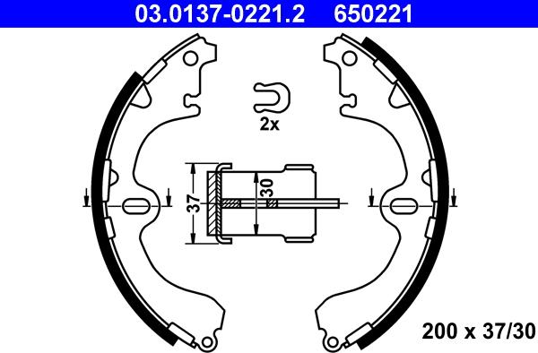 ATE 03.0137-0221.2 - Bremžu