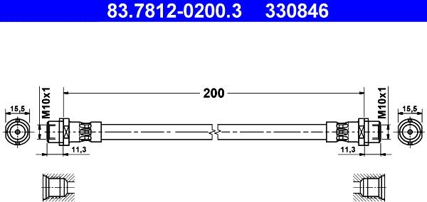 ATE 83.7812-0200.3 - Bremžu