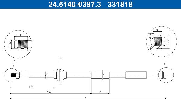 ATE 24.5140-0397.3 - Bremžu