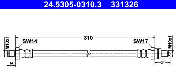ATE 24.5305-0310.3 - Bremžu
