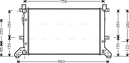 AVA VNA2155 - Radiators, Motora dzesēšanas