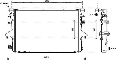 AVA VNA2317 - Radiators, Motora dzesēšanas