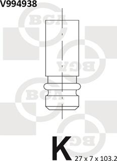 BGA V994938 - Izplūdes vārsts