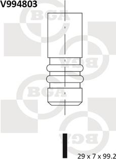 BGA V994803 - Izplūdes vārsts