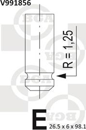 BGA V991856 - Izplūdes vārsts