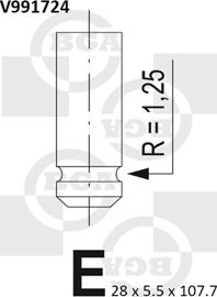BGA V991724 - Izplūdes vārsts