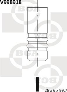 BGA V998918 - Ieplūdes vārsts