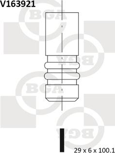BGA V163921 - Izplūdes vārsts