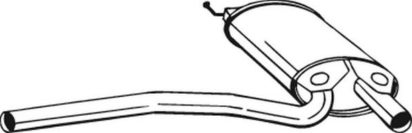 Bosal 105563 - Vidējais izpl. gāzu