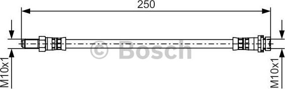 BOSCH 1987481489 - Bremžu šļūtene