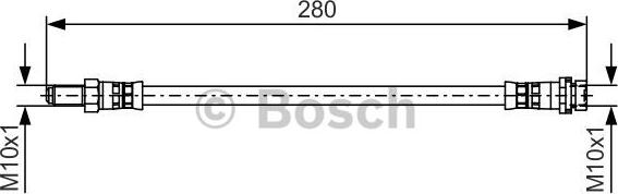 BOSCH 1987481488 - Bremžu šļūtene