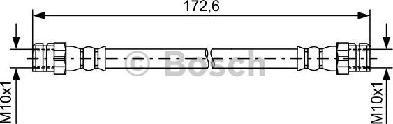 BOSCH 1987481737 - Bremžu šļūtene
