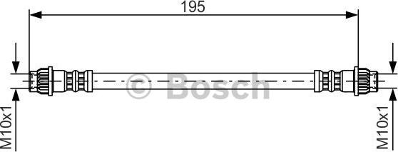 BOSCH 1987476956 - Bremžu šļūtene