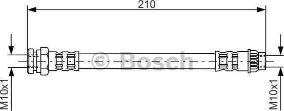 BOSCH 1987476913 - Bremžu šļūtene