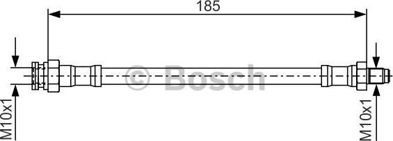 BOSCH 1987476416 - Bremžu šļūtene