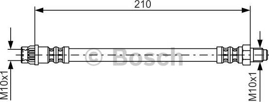 BOSCH 1987476425 - Bremžu šļūtene