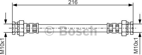 BOSCH 1987476529 - Bremžu šļūtene