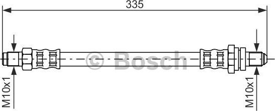 BOSCH 1987476600 - Bremžu šļūtene