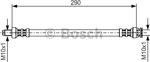 BOSCH 1987476688 - Bremžu šļūtene