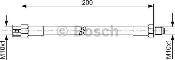 BOSCH 1987476002 - Bremžu šļūtene