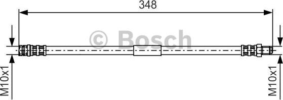 BOSCH 1987476080 - Bremžu šļūtene