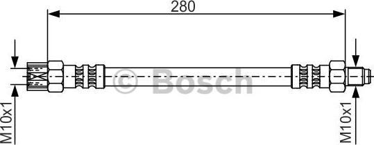 BOSCH 1987476396 - Bremžu šļūtene
