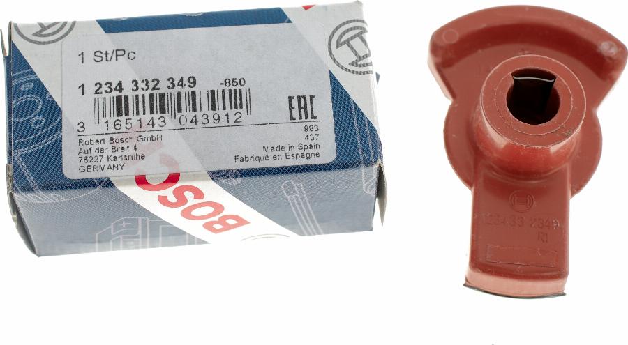 BOSCH 1234332349 - Aizdedzes sadalītāja rotors