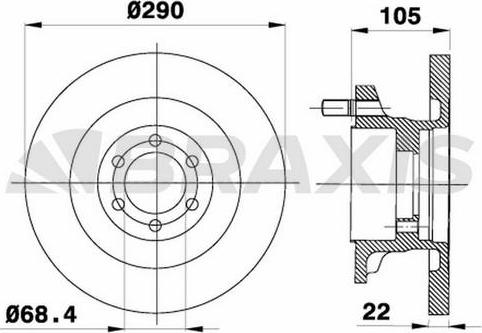 BOSCH 0986479S95 - Bremžu diski