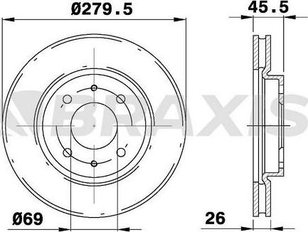 Blue Print ADC44390 - Bremžu diski