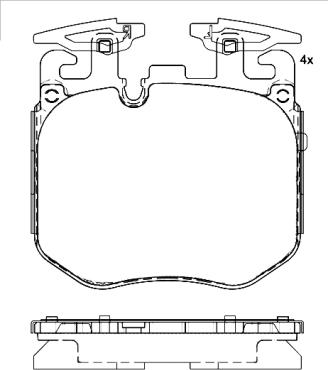 Brembo P06106 - Bremžu uzliku kompl