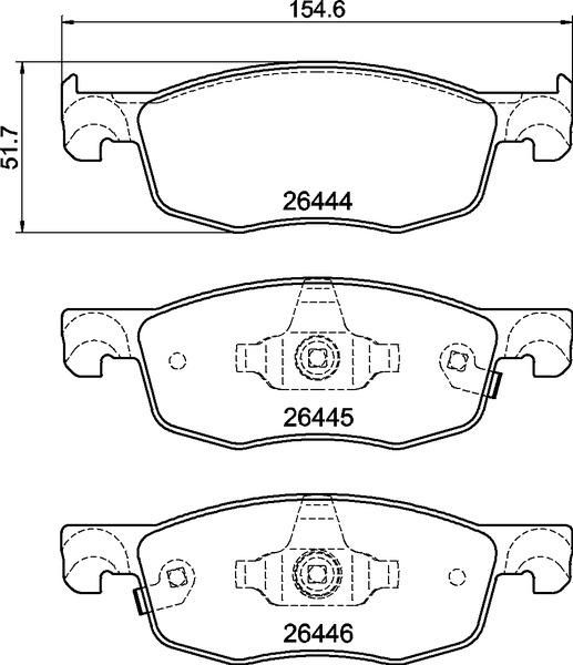 Brembo P83185 - Bremžu uzliku kompl