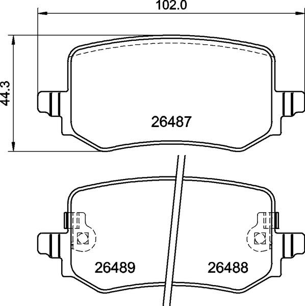 Brembo P30139 - Bremžu uzliku kompl