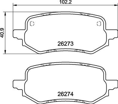 Brembo P24237 - Bremžu uzliku kompl