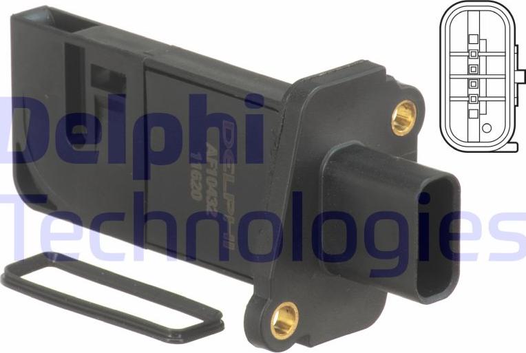 Delphi AF10432-12B1 - Gaisa masas mērītājs
