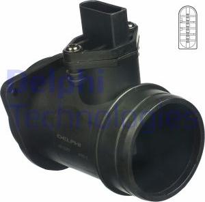 Delphi AF10267-12B1 - Gaisa masas mērītājs