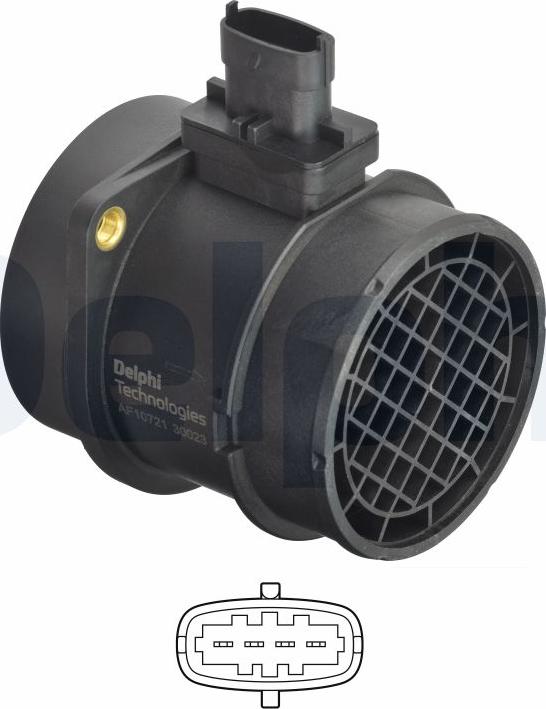 Delphi AF10721-12B1 - Gaisa masas mērītājs
