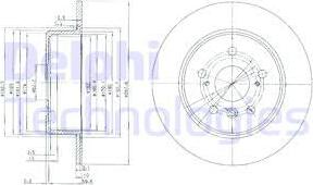Delphi BG3183 - Bremžu diski