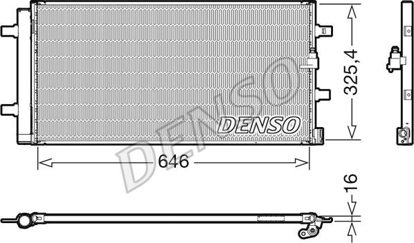 Denso DCN02041 - Kondensators, Gaisa kond