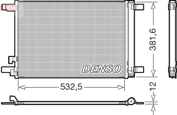 Denso DCN02048 - Kondensators, Gaisa kond