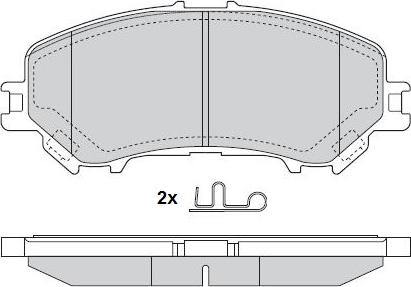 Brembo P56099 - Bremžu uzliku kompl