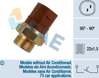 FAE 36270 - Termoslēdzis, Radiatora ventilators