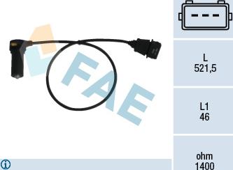 FAE 79066 - Impulsu devējs, Kloķvārpsta