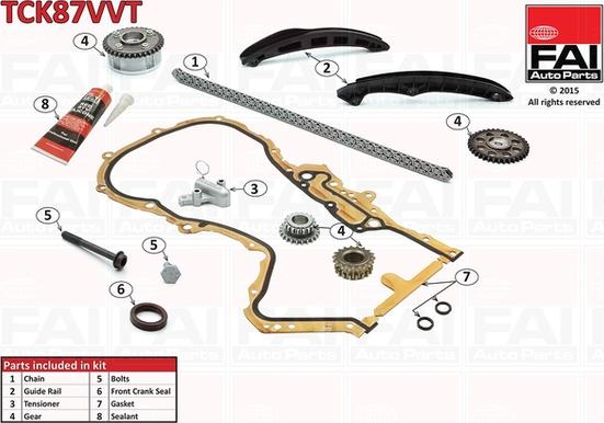 FAI AutoParts TCK87VVT - Sadales vārpstas