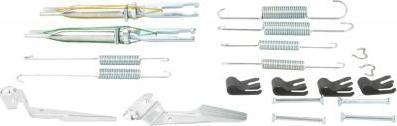 Febest 0104-GUN125R-KIT - Piederumu komplekts, Stāvbremzes