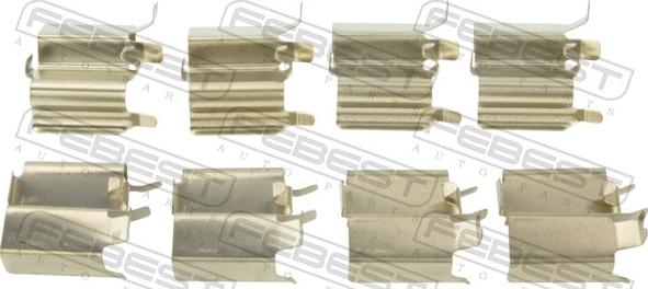 Febest 0703-JB416F-KIT - Piederumu komplekts, Disku