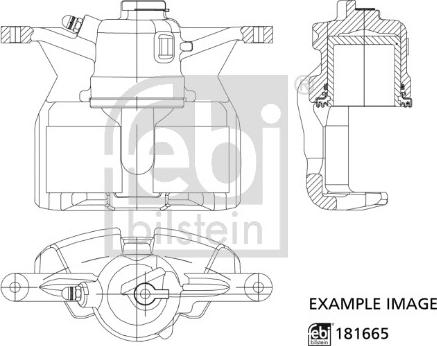 Febi Bilstein 181665 - Bremžu suports