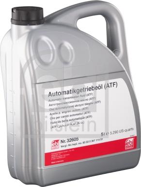 Febi Bilstein 32605 - Automātiskās pārnesumkārbas