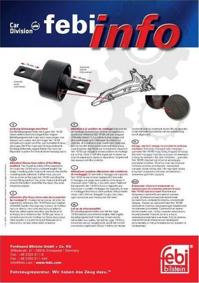 Febi Bilstein FE18183 - Piekare, �