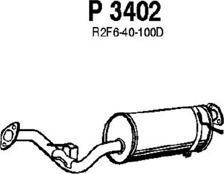 Fenno P3402 - Vidējais izpl. gāzu